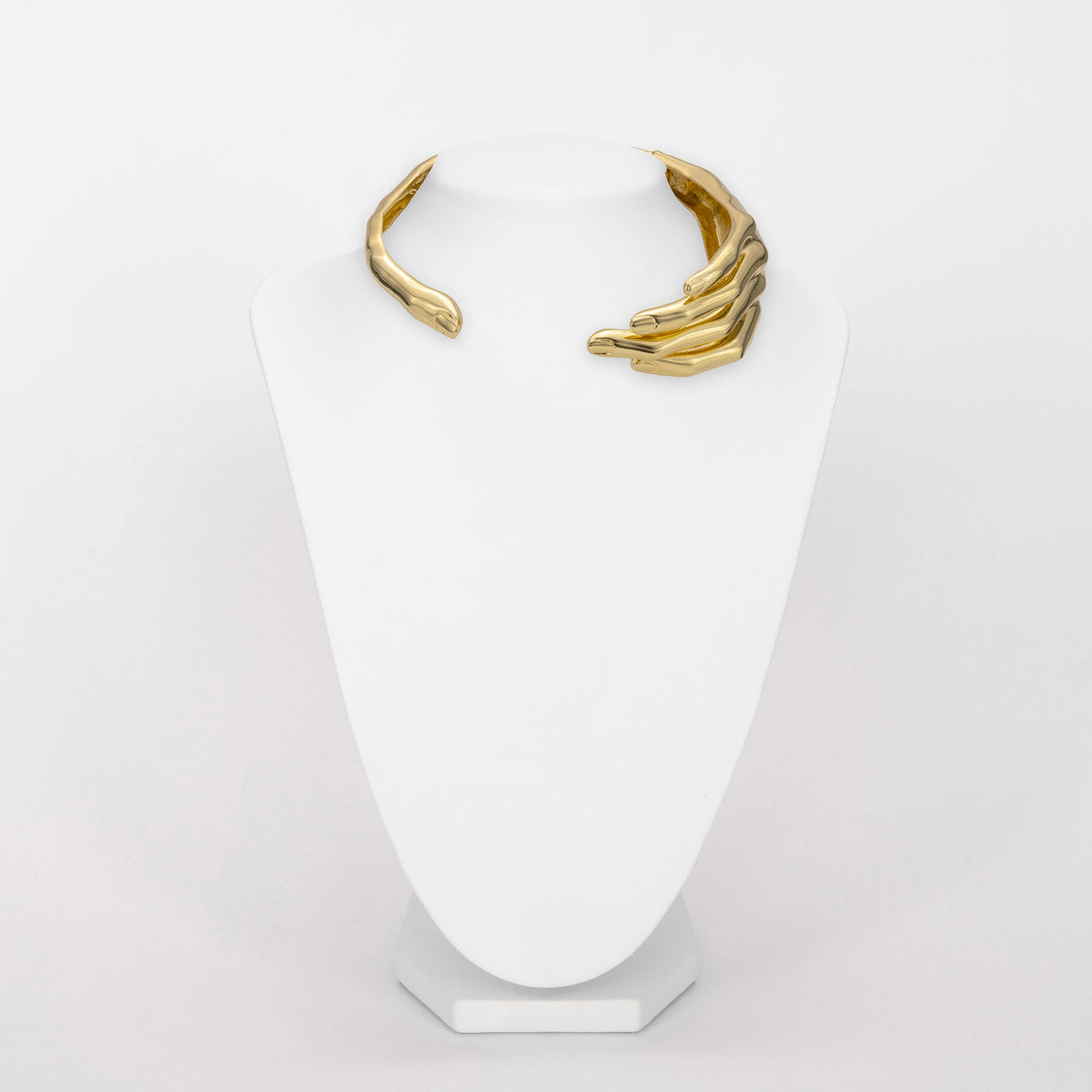 Big hand brass necklace - Bernard Delettrez | necklaces