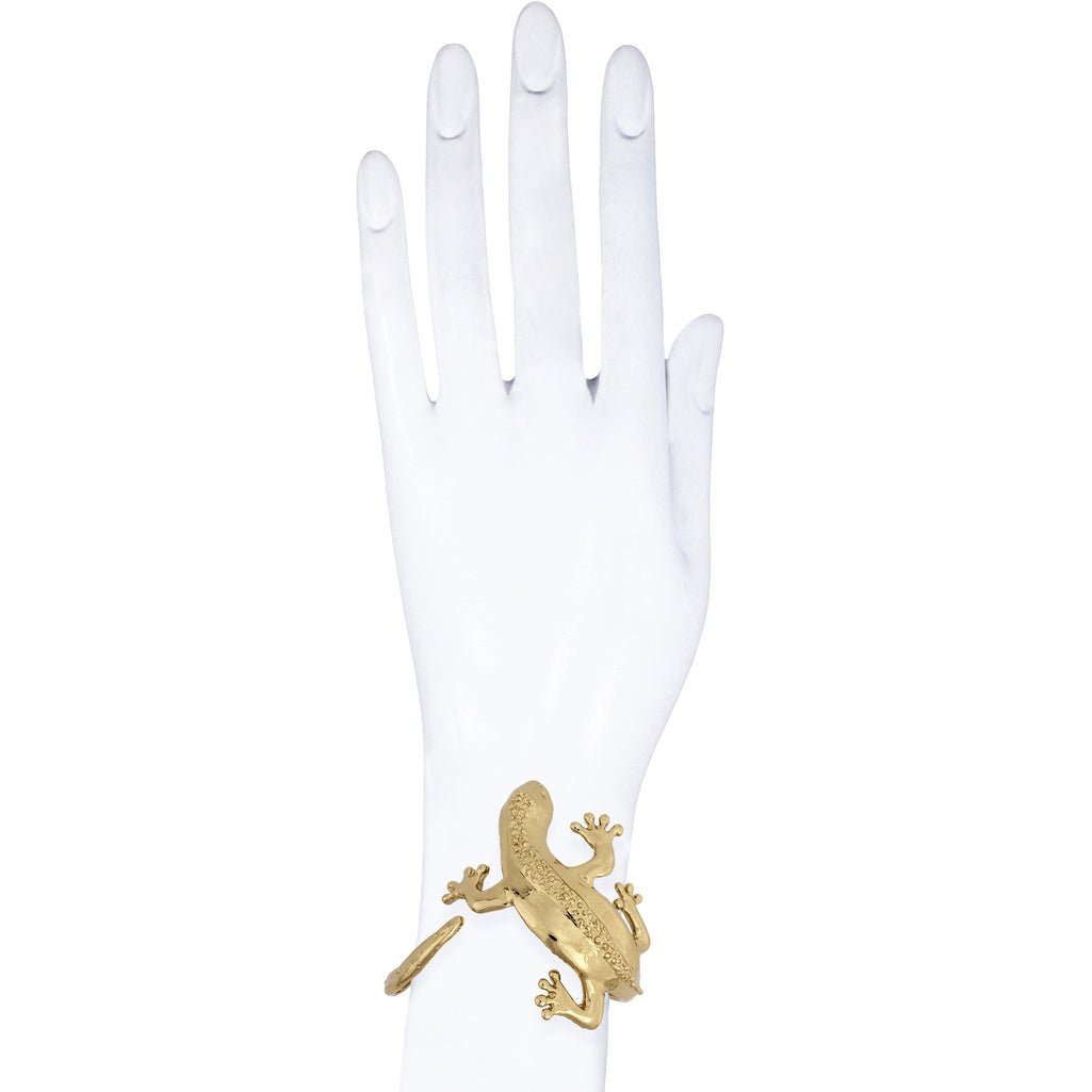Gecko brass cuff bracelet - Bernard Delettrez | bracelets