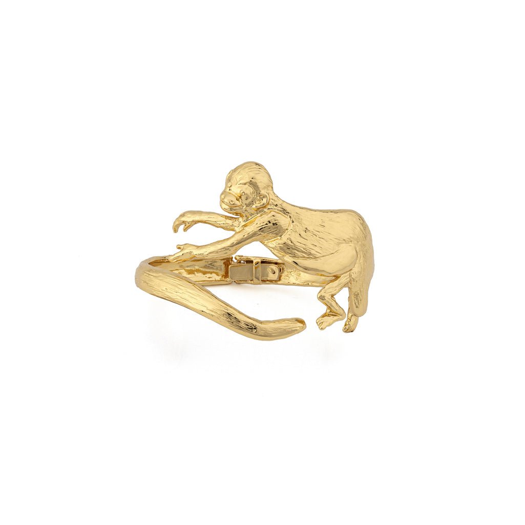 Monkey brass cuff bracelet - Bernard Delettrez | bracelets