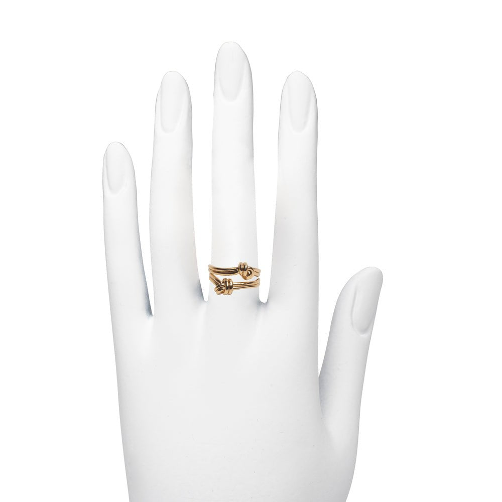 Two knots bronze ring - Bernard Delettrez | rings