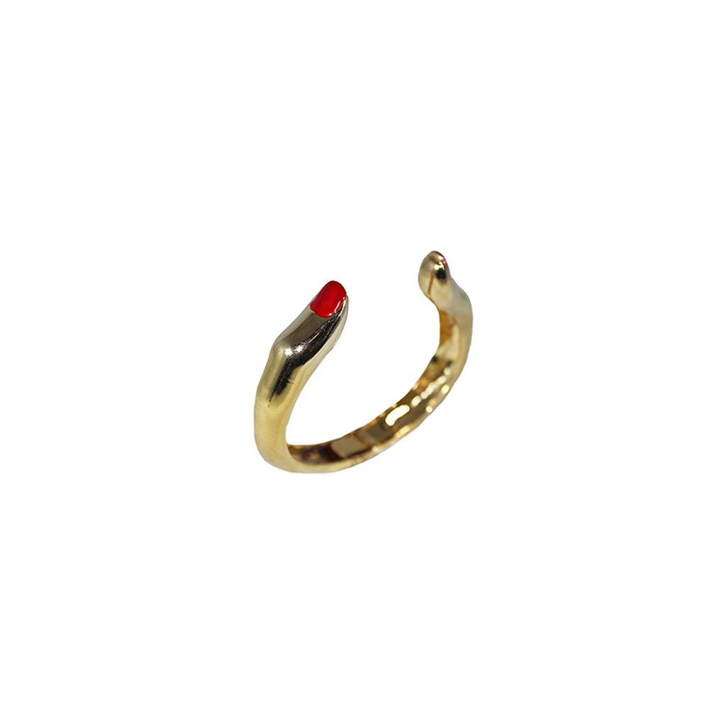2 fingers bronze cuff bracelet with enamel - Bernard Delettrez | bracelets
