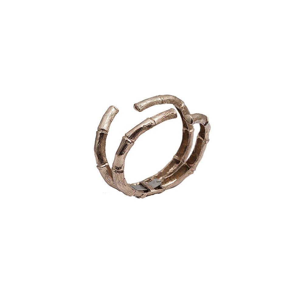 Bamboo bronze cuff bracelet - Bernard Delettrez | bracelets