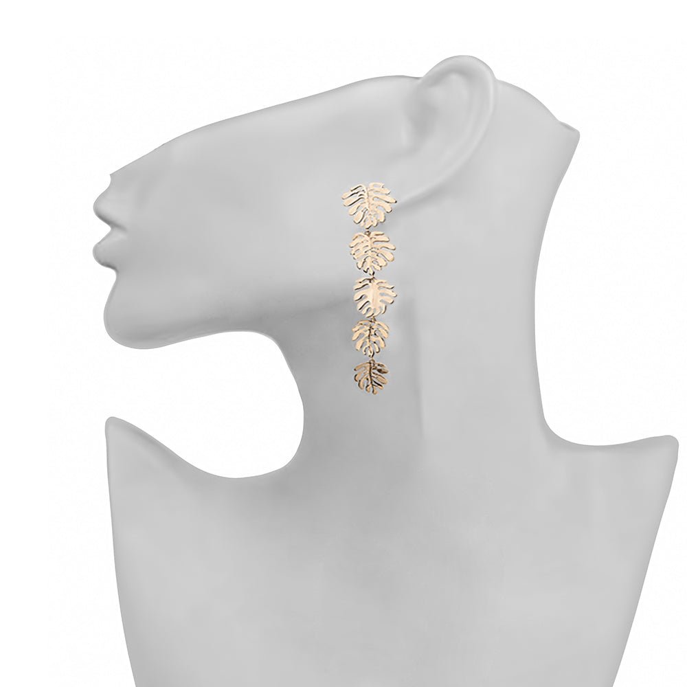 Bronze 5 elephant ears leaves earring - Bernard Delettrez | earrings