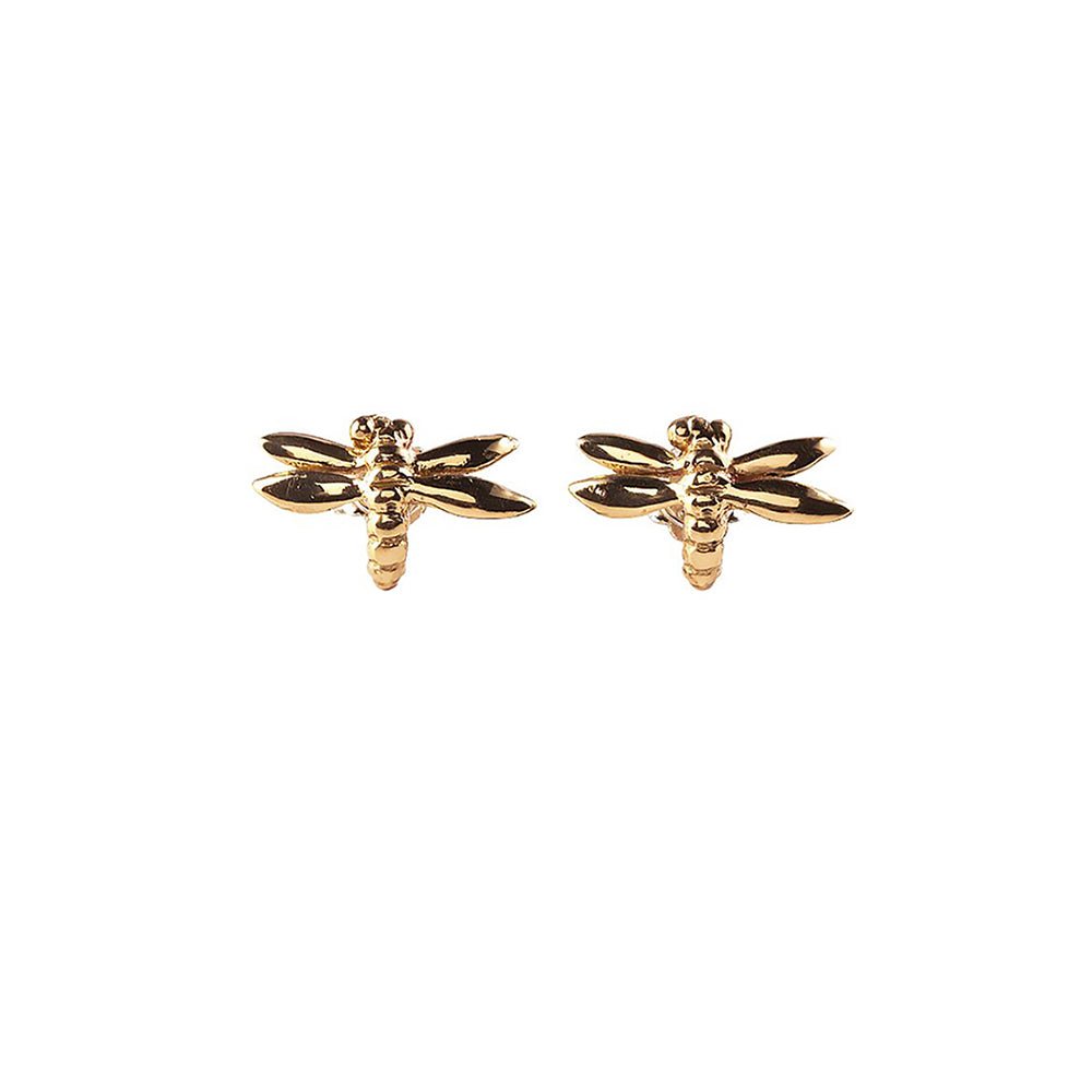 Bronze mini dragonflies earrings - Bernard Delettrez | earrings