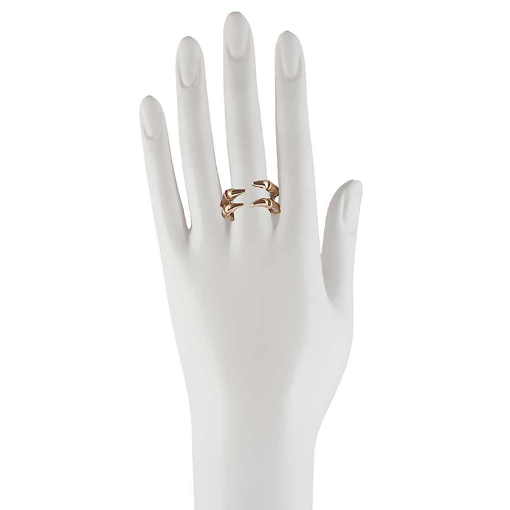 Bronze parrot claw ring - Bernard Delettrez |