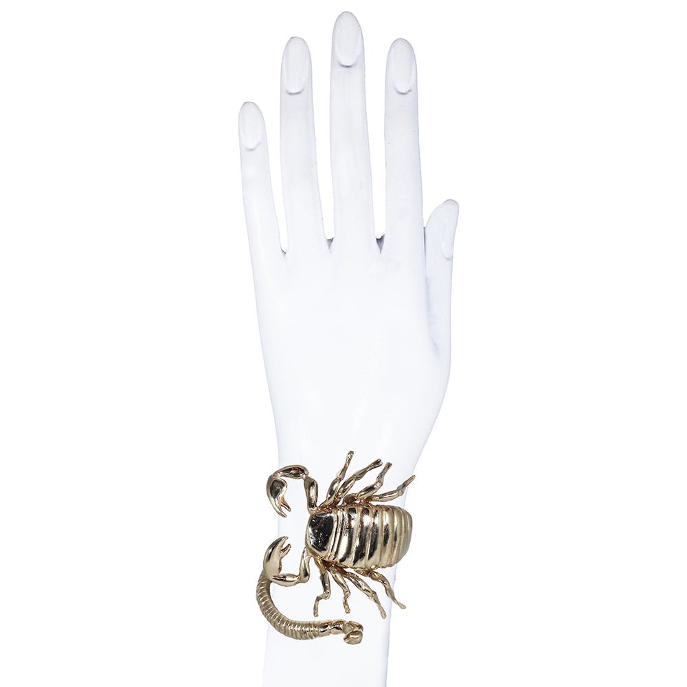 Bronze scorpio open cuff bracelet - Bernard Delettrez | bracelets