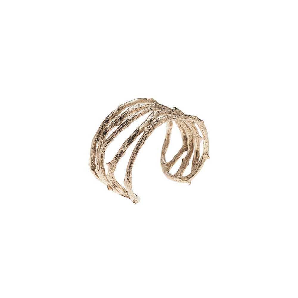Bronze thorny cuff bracelet - Bernard Delettrez | bracelets