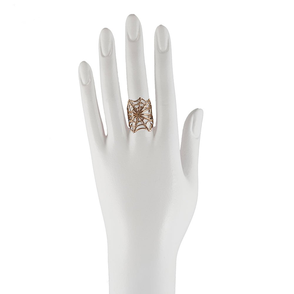 Bronze web ring - Bernard Delettrez |
