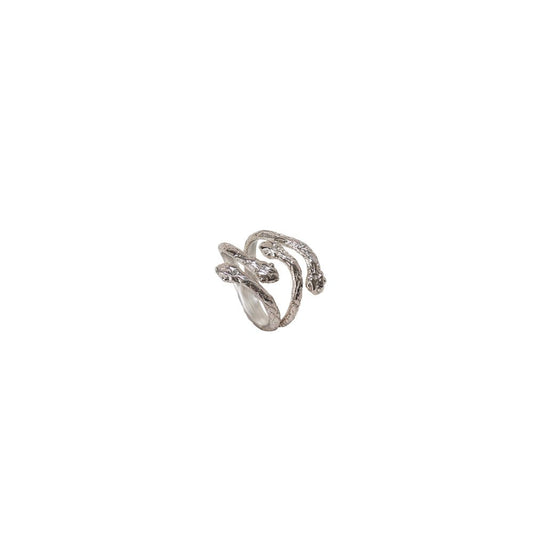 4 snakes contrarié silver ring - Bernard Delettrez | rings