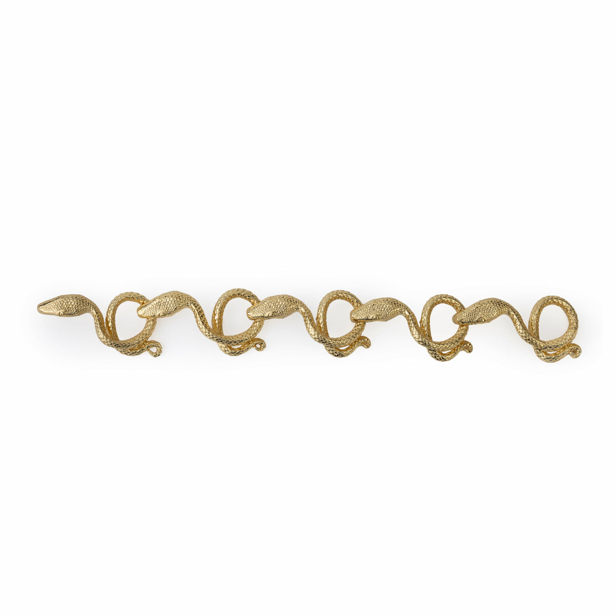 5 snakes bronze chain bracelet - Bernard Delettrez | bracelets