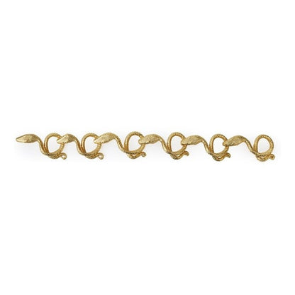 6 snakes bronze chain bracelet - Bernard Delettrez | bracelets