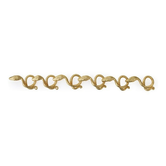 6 snakes bronze chain bracelet - Bernard Delettrez | bracelets