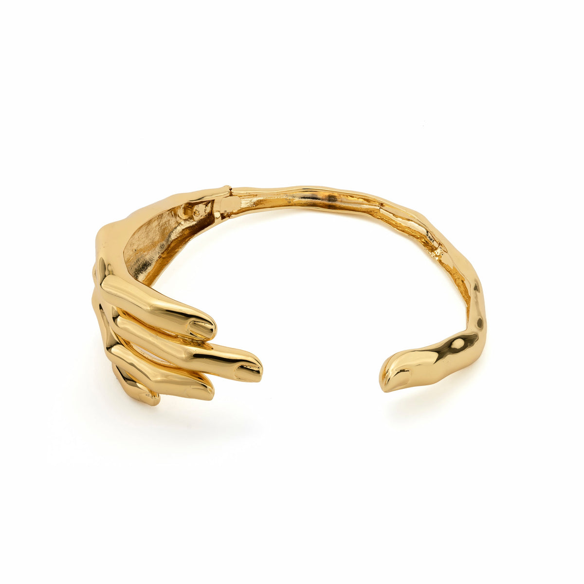 Big hand brass necklace - Bernard Delettrez | necklaces