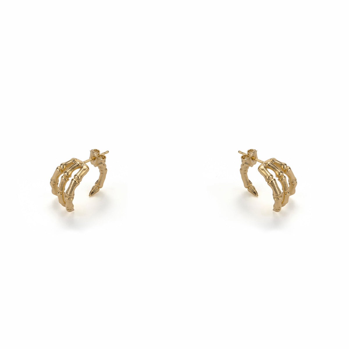 Bronze bird claw piercing earrings - medium - Bernard Delettrez | earrings