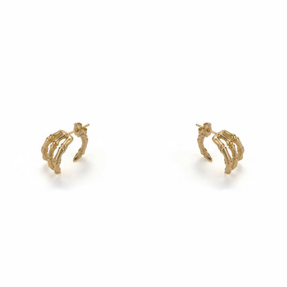 Bronze bird claw piercing earrings - medium - Bernard Delettrez | earrings