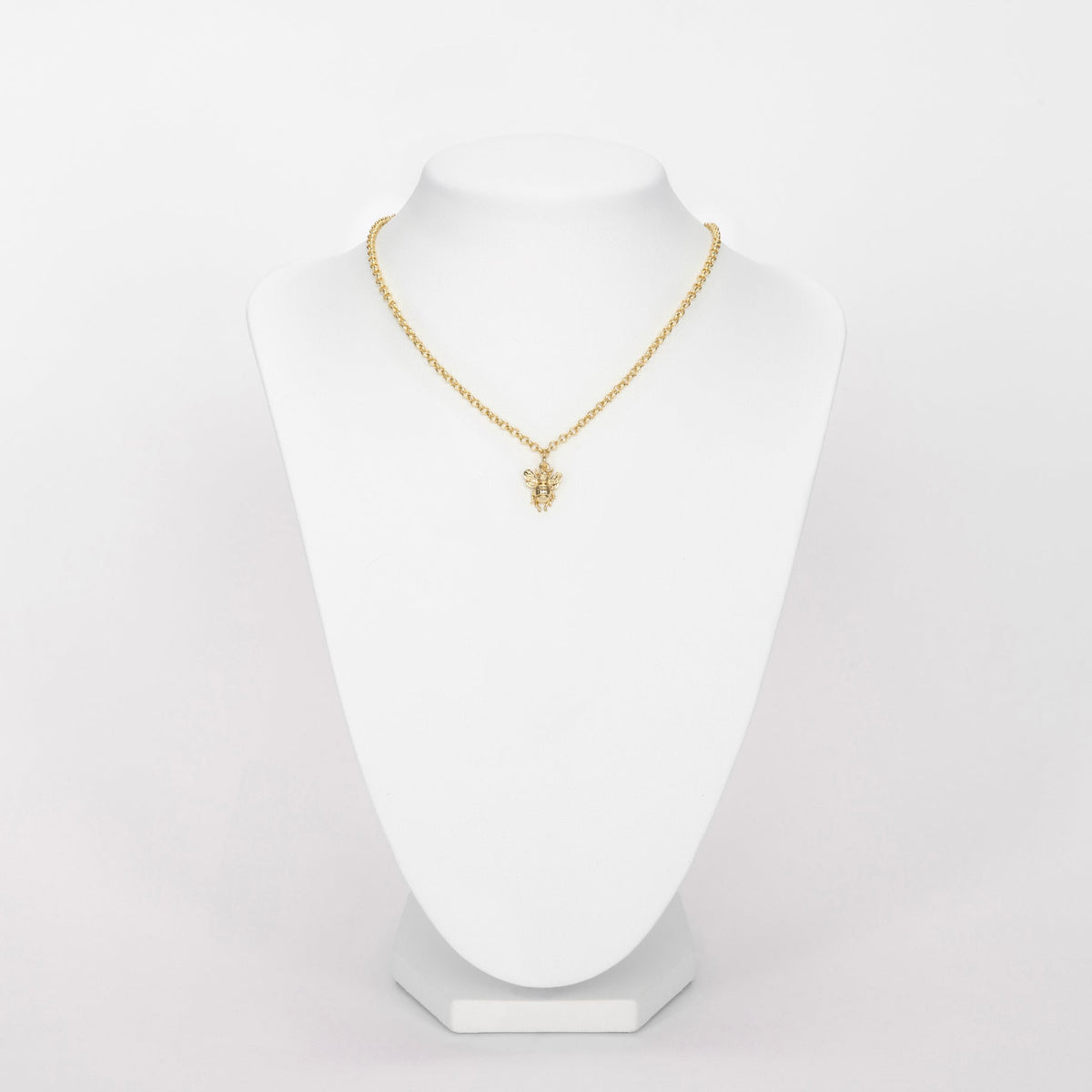 Bronze necklace with 1 pending tiny bee - Bernard Delettrez | necklaces