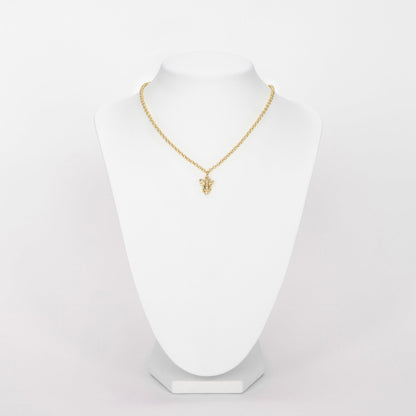 Bronze necklace with 1 pending tiny bee - Bernard Delettrez | necklaces