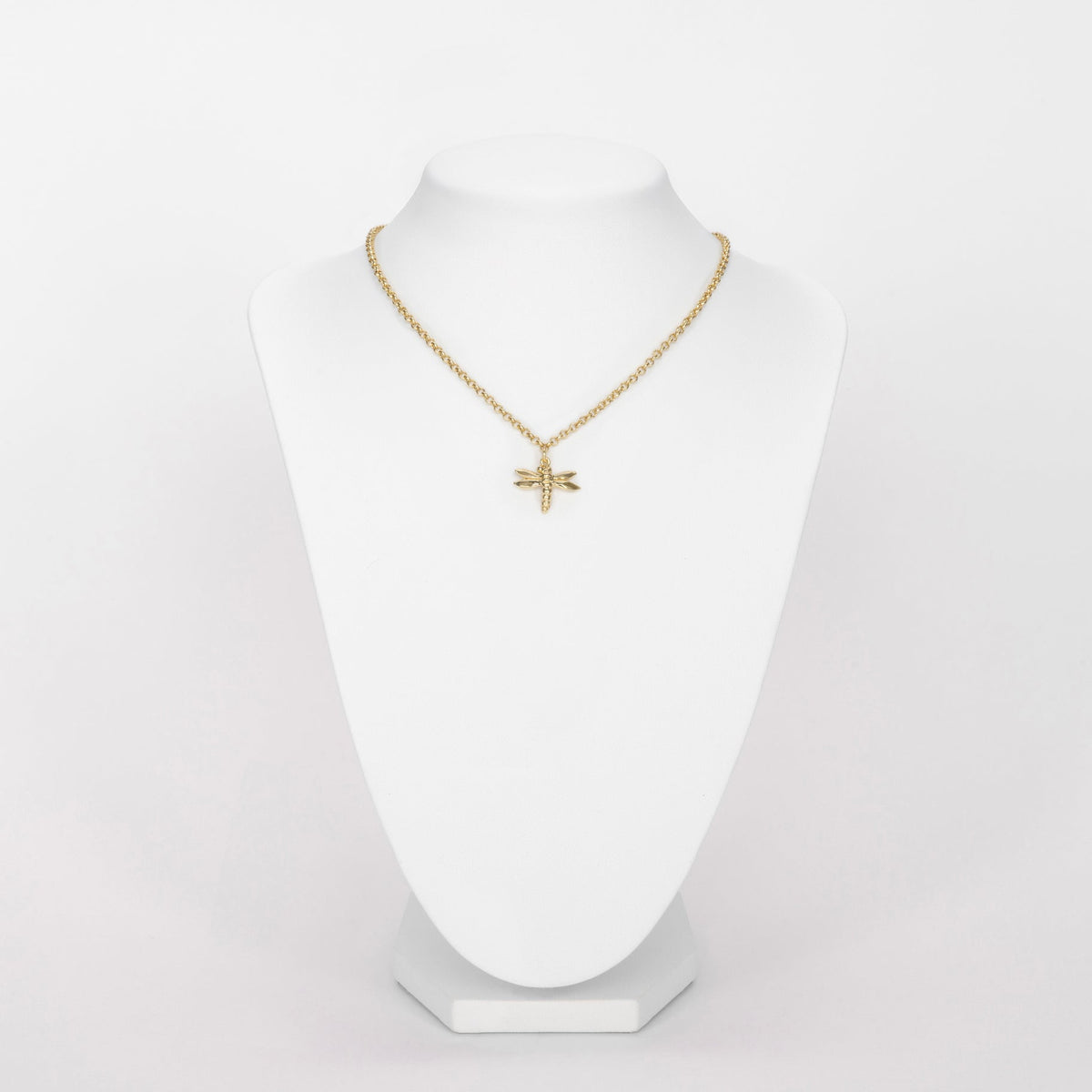Bronze necklace with 1 pending tiny dragonfly - Bernard Delettrez | necklaces