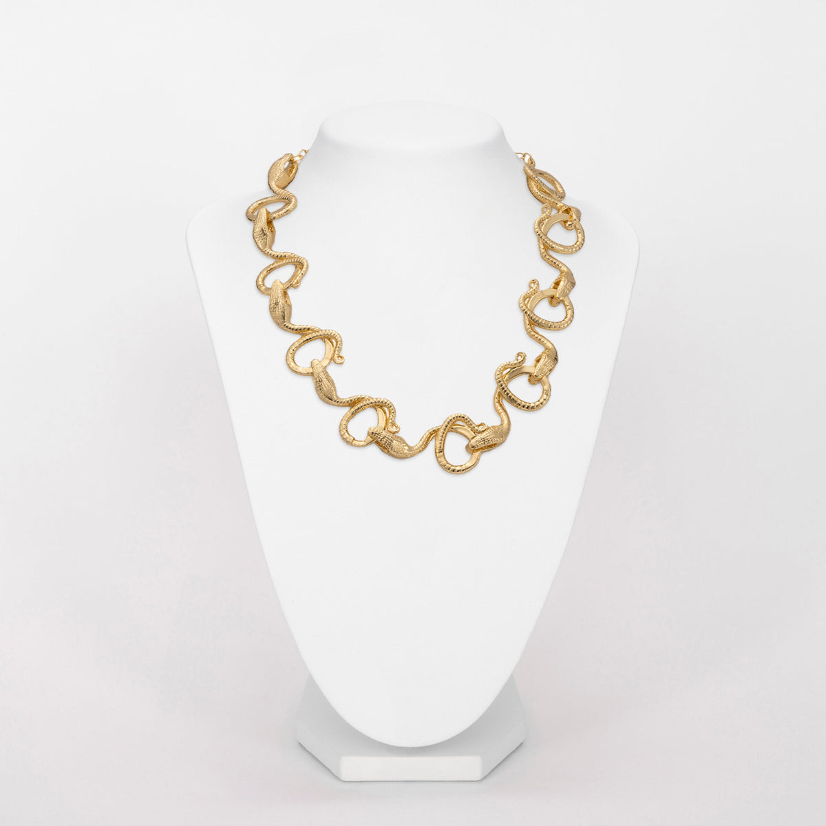 Bronze necklace with snakes chain - Bernard Delettrez | necklaces
