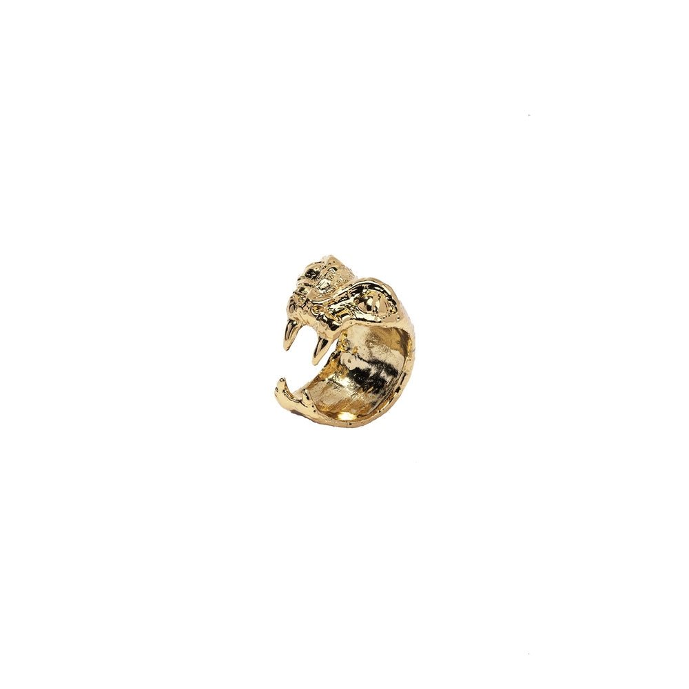 Snake head bronze ring - Bernard Delettrez | rings