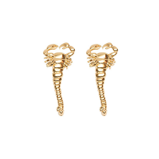 Big scorpio Bronze earrings - Bernard Delettrez | earrings