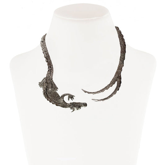 Black dragon brass necklace - Bernard Delettrez | necklaces