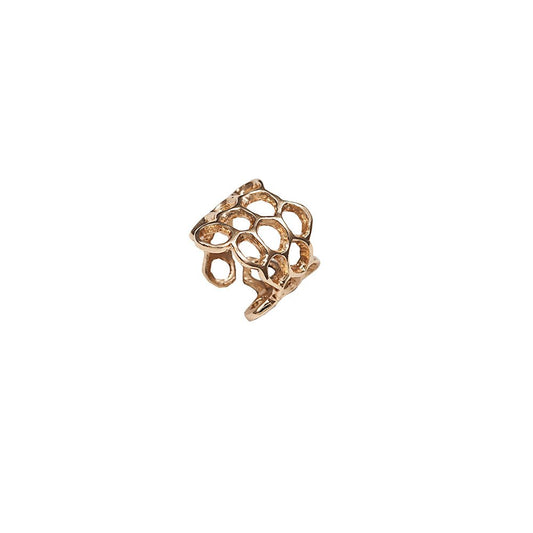 Bronze honey comb ring - Bernard Delettrez |