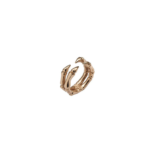 Bronze parrot claw ring - Bernard Delettrez |