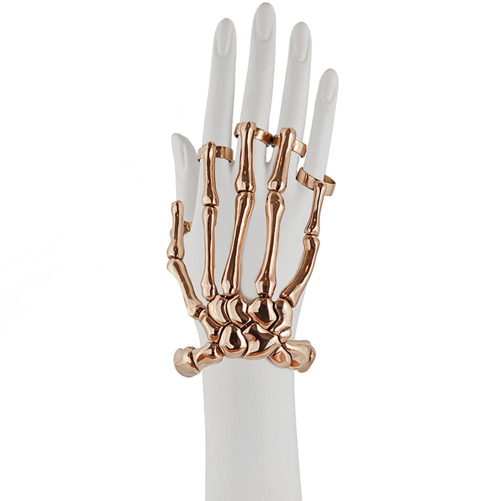 Skeleton Hand Bracelet Skeleton Bracelet Alloy Skeleton Hand Bracelet  Skeleton Ring Hand Halloween Hand Skull Chain Finger Jewelry Unisex Silver  Colo | Fruugo KR