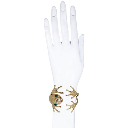 Frog bronze cuff bracelet - Bernard Delettrez | bracelets
