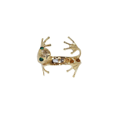 Frog bronze cuff bracelet - Bernard Delettrez | bracelets