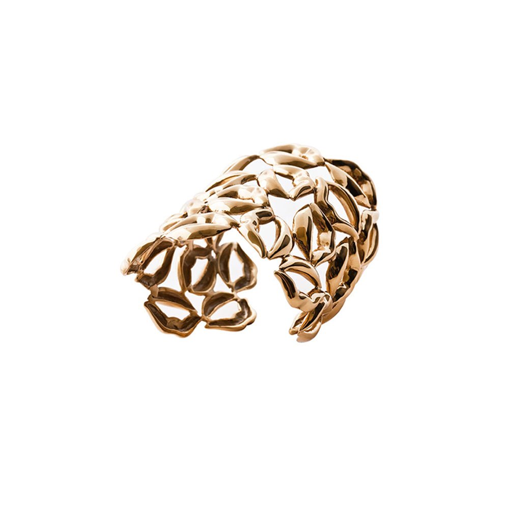 Multi lips brass cuff bracelet - Bernard Delettrez | bracelets