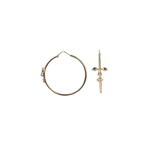 Osvaldo bronze hoop earrings - Bernard Delettrez | earrings