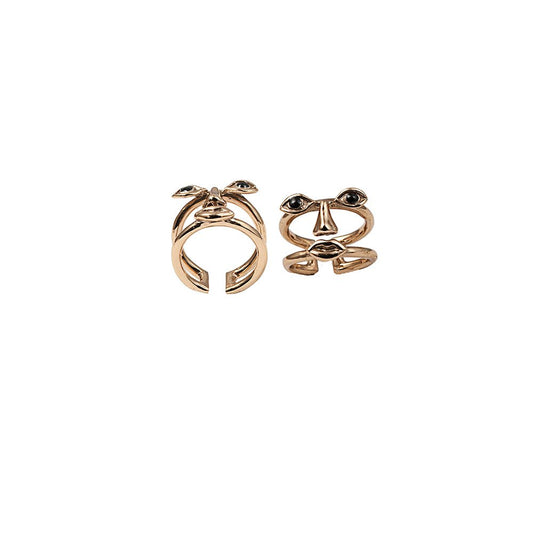 Osvaldo face bronze ring - Bernard Delettrez | rings