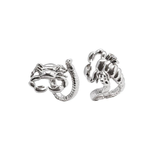 Silver scorpio open ring - Bernard Delettrez | rings
