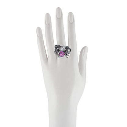 Spider and web ring pavé - Bernard Delettrez | rings